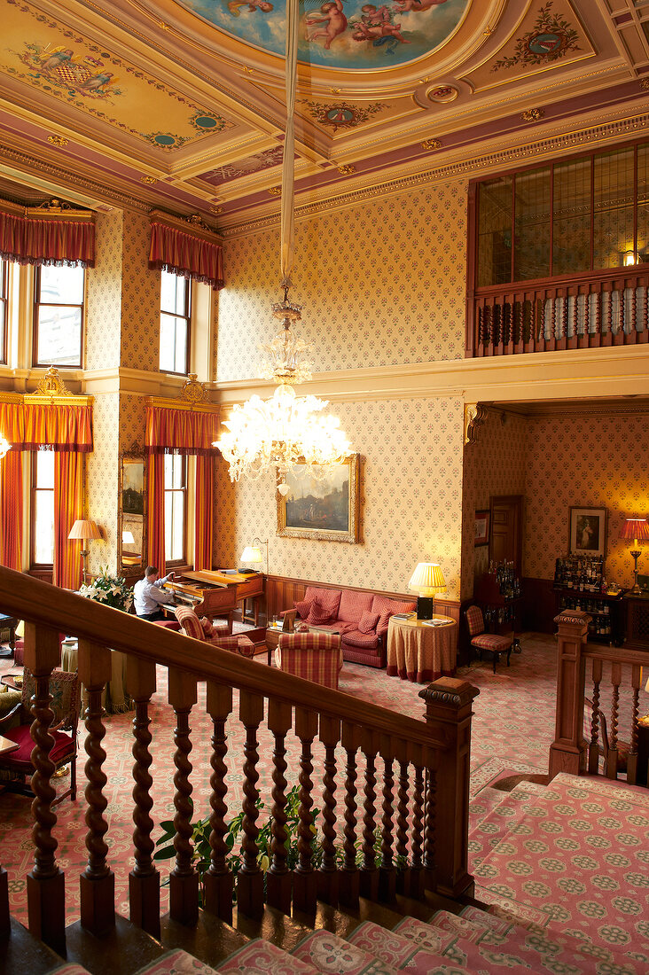 Schottland, Hotel, Lobby von "Inverlochy Castle"