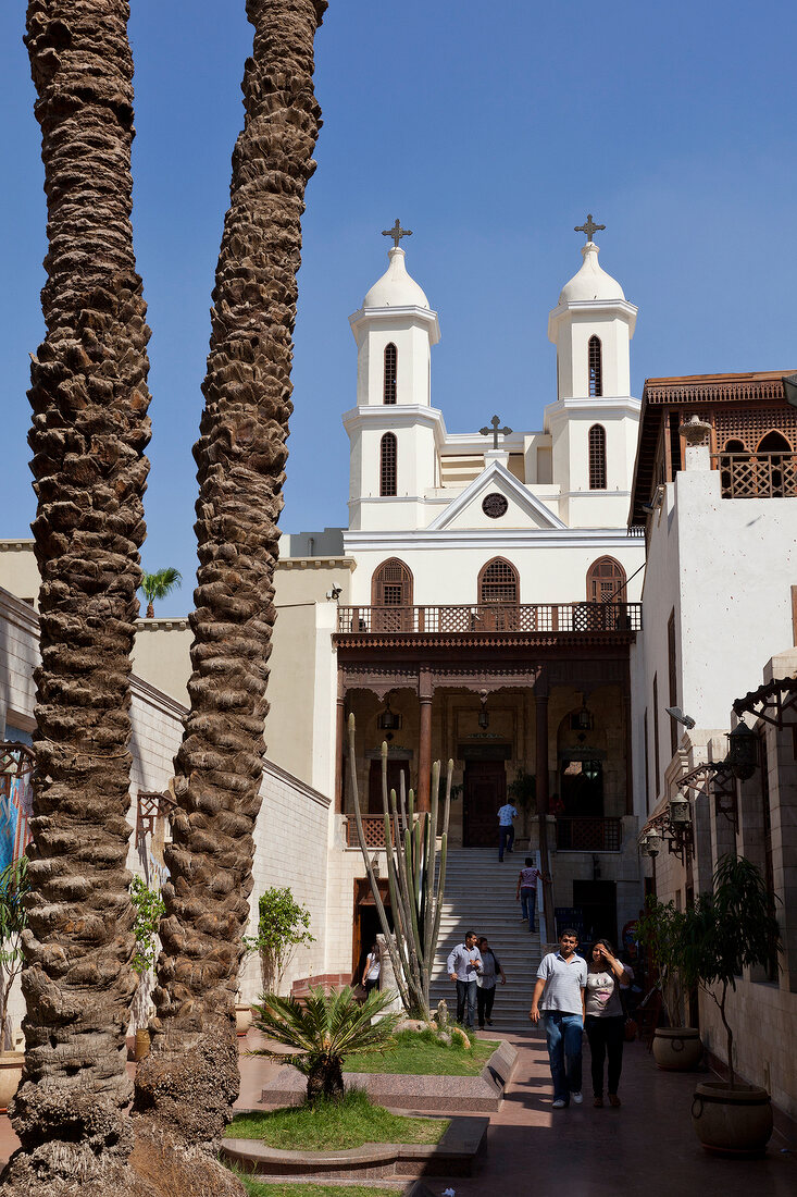Ägypten, Kairo, Koptisches Viertel, Hängende Kirche, Eingang