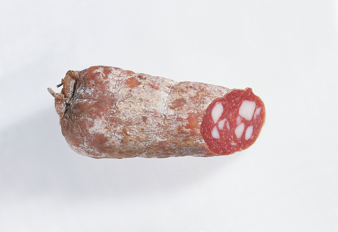 Food, Salame Toscano aus Italien, Freisteller