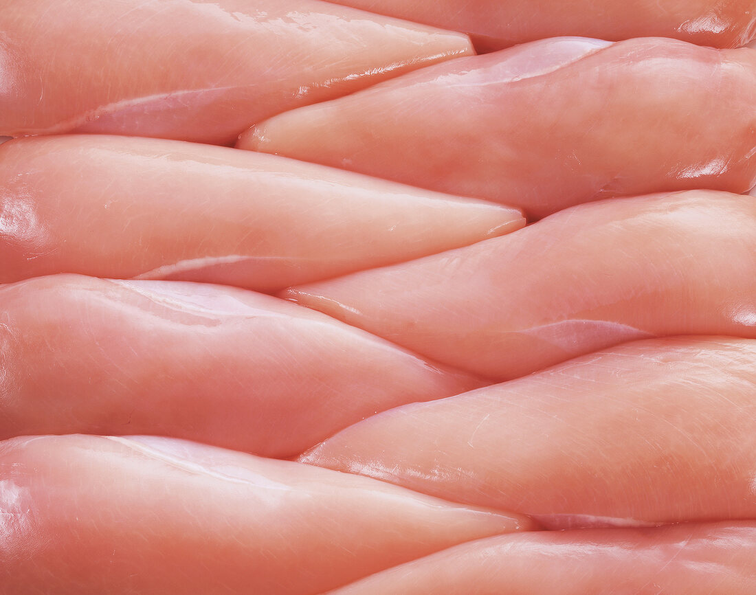 Close-up of raw chicken breast