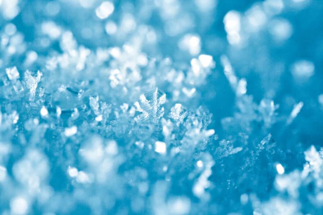 Close-up of ice-crystals