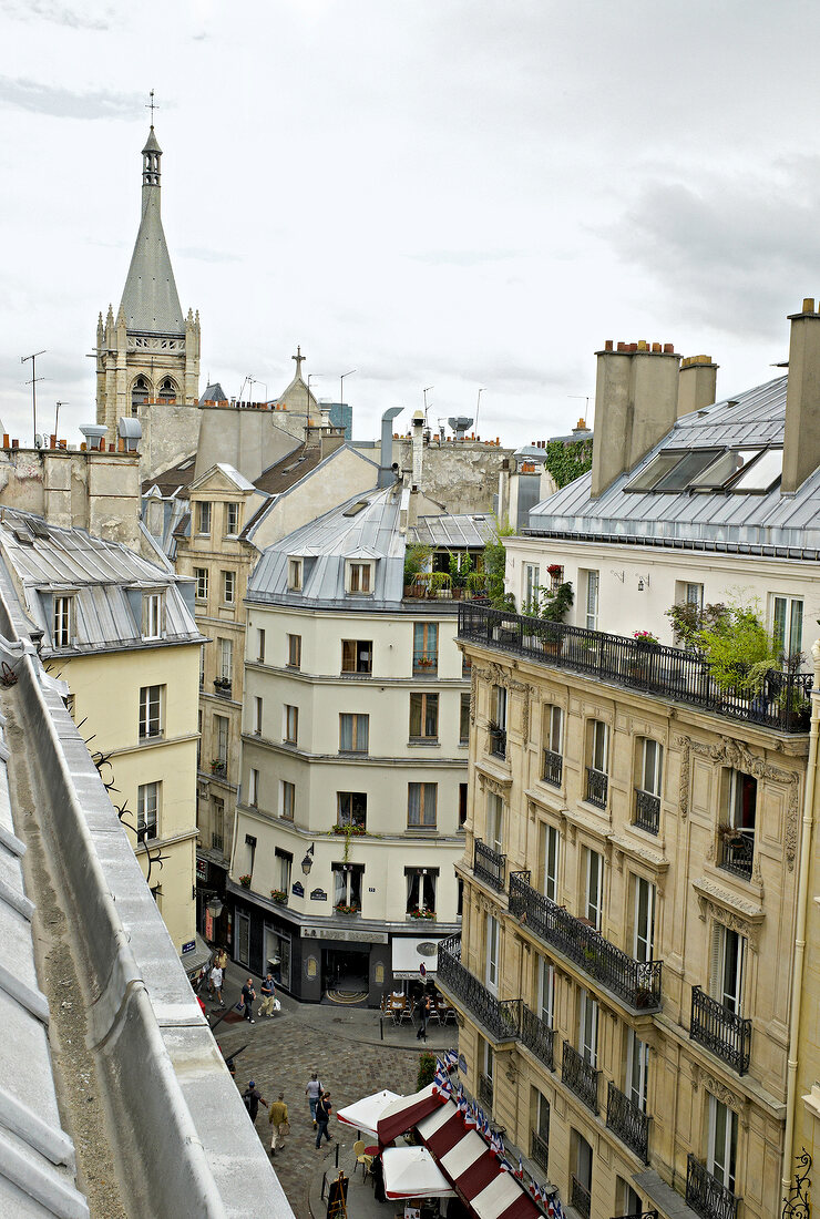 View of Rue Saint-Severin in Latin Quarter, Paris