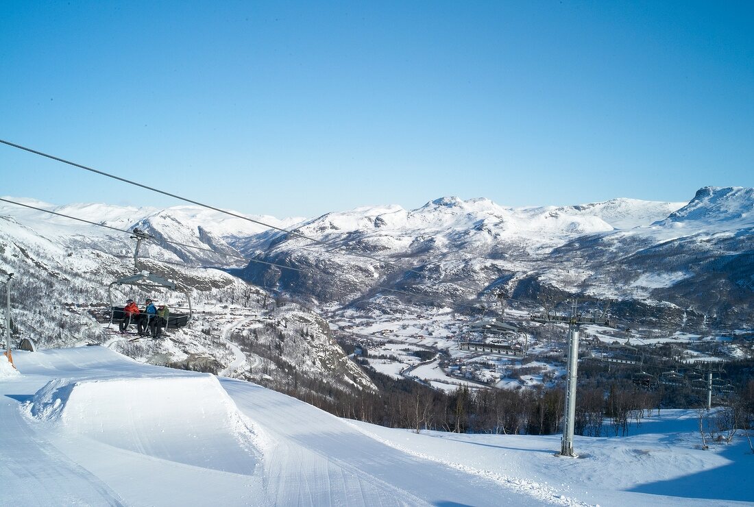 Hemsedal, Skigebiet in Norwegen, Sesselift