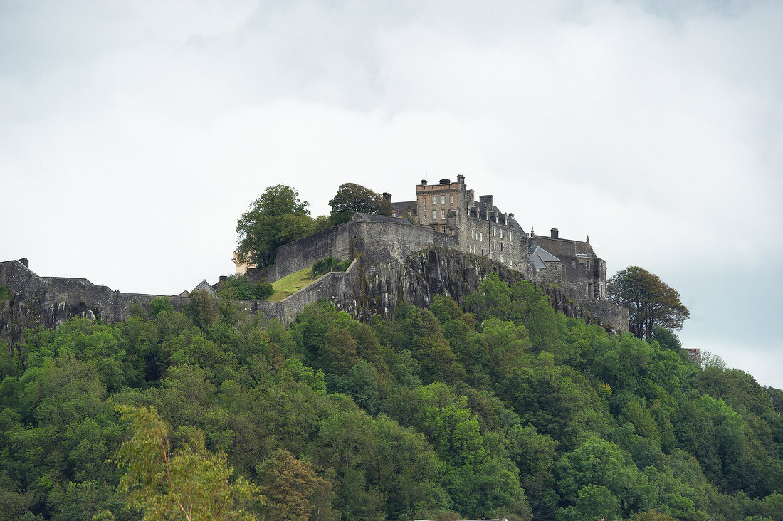 View of Stirling Castle in Scotland, low angle view