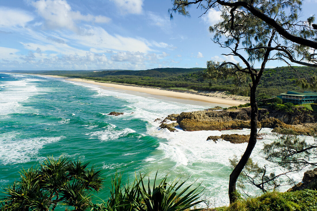 View of Stradbroke Island in Queensland, Australia