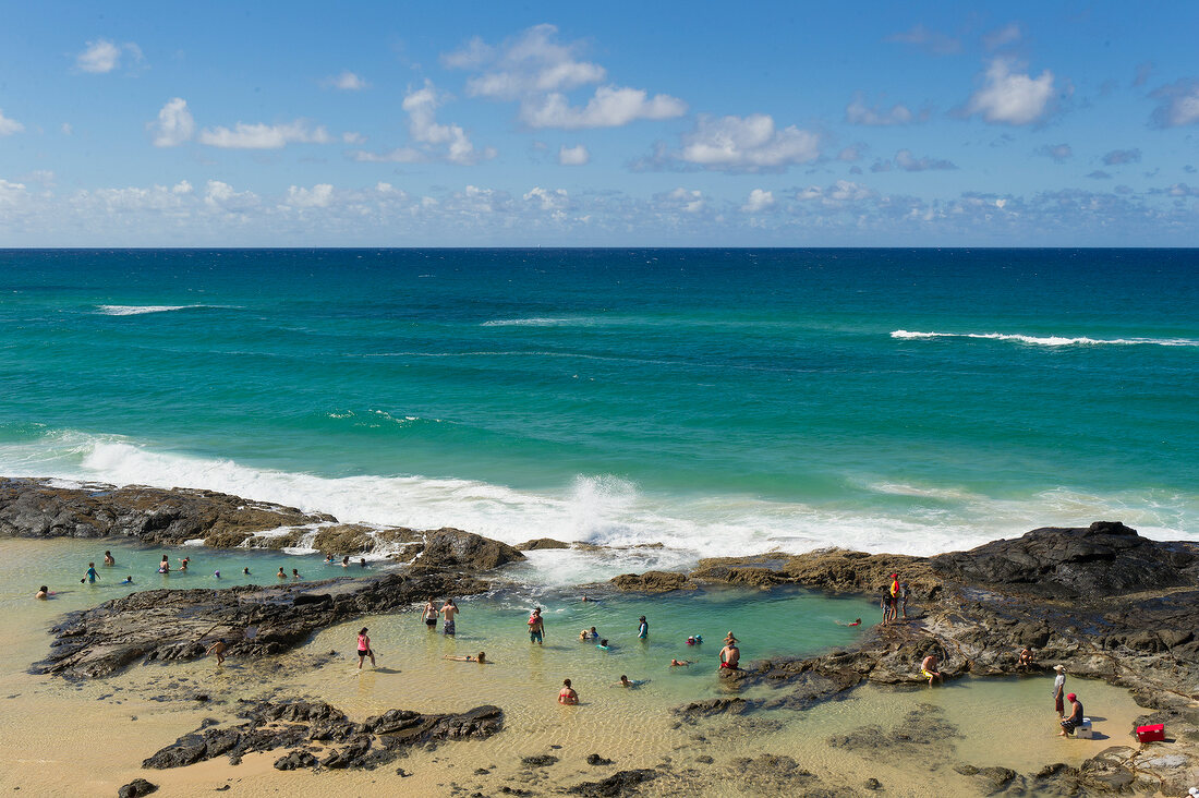 People enjoying in Fraser Island in Queensland, Australia