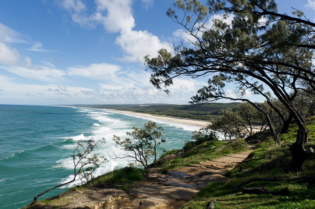 View of Stradbroke Island in Queensland, Australia