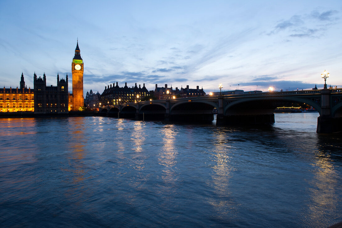London, Westminster, Themse, Palace of Westminster, Big Ben