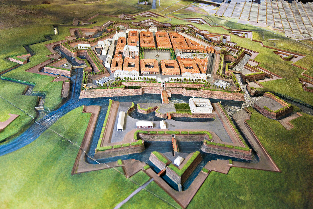 Model of Municipal Museum fortress in Saarlouis, Saarland, Germany