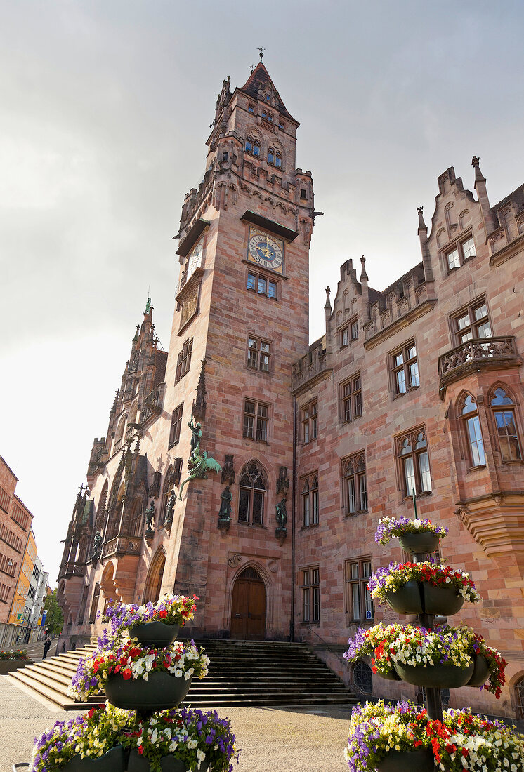 Saarland, Saarbrücken, Rathaus St. Johann, Fassade