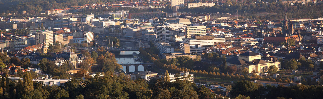 Saarland, Saarbrücken, Saar, Panorama