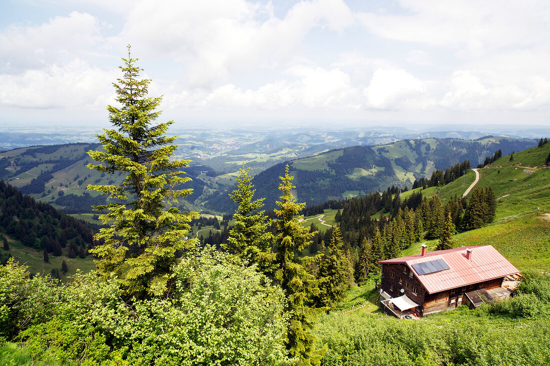 Berghütte "Staufner Haus", Oberstaufen, Bergpanorama