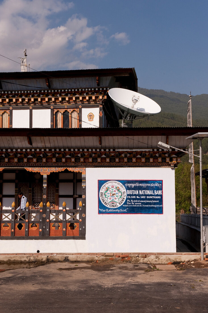 Bhutan, Bank in Bumthang 