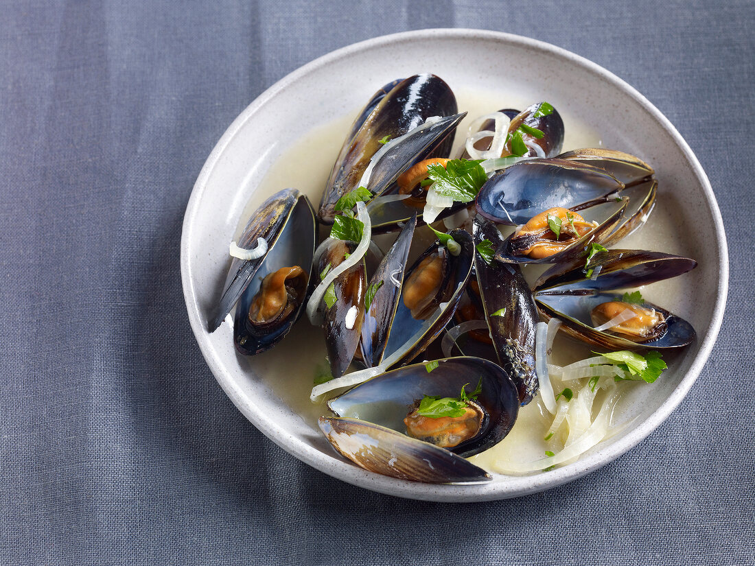 Kochen für zwei, Muscheln in Weinsud