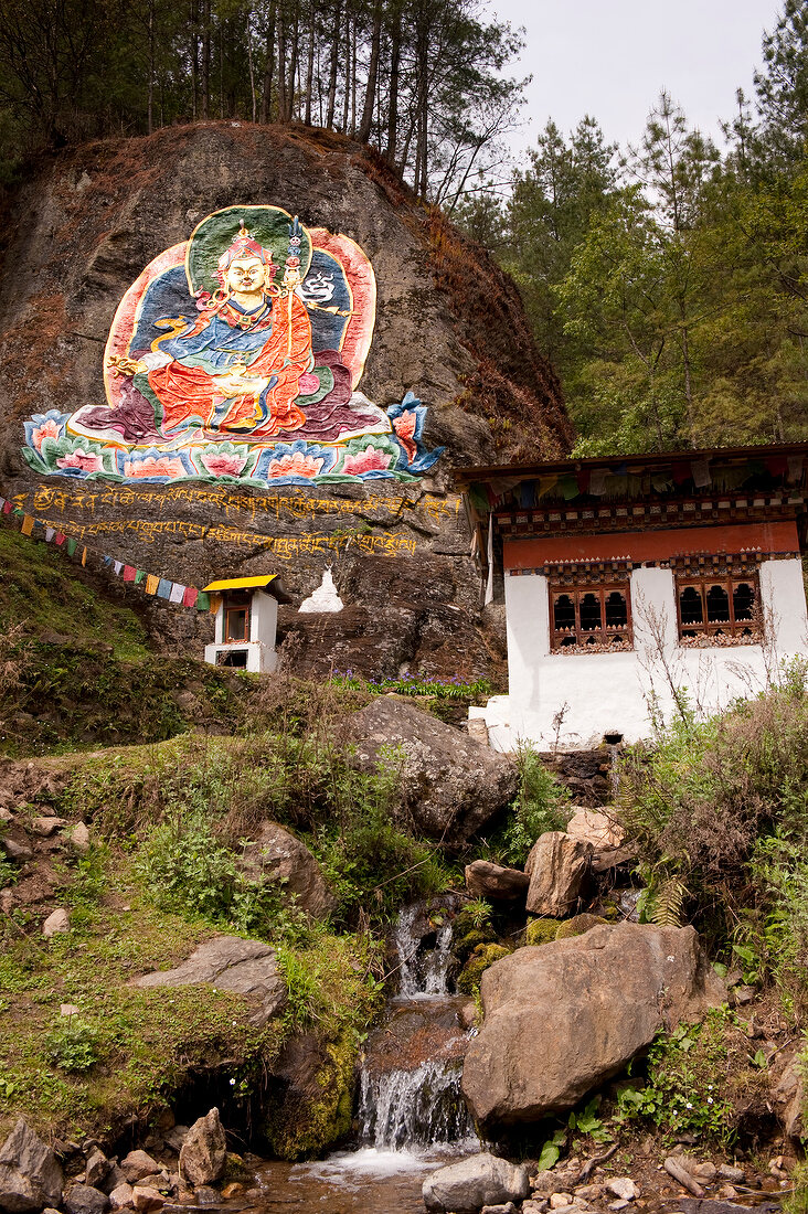 Bhutan, Gebetsmühle in Thimpu 