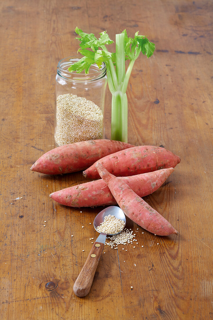 Vegetarisch, Zutaten für Süßkartoffel-Mais-Auflauf