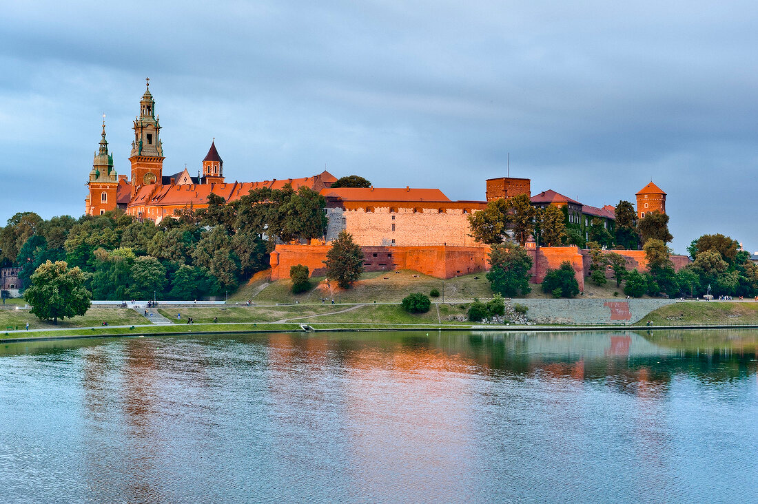 View of Wawel Royal Castle in Krakow, Poland