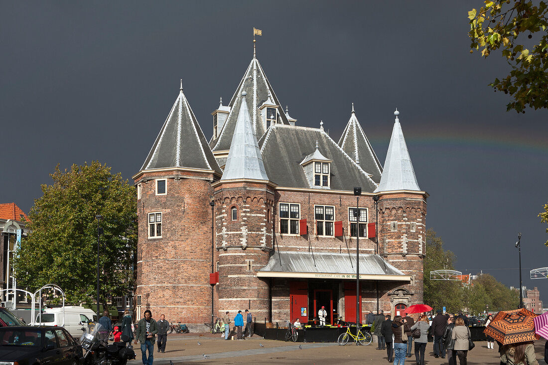 Amsterdam, Nieuwmarkt, Rijksmonument De Waag, Stadttor, 2. Blick