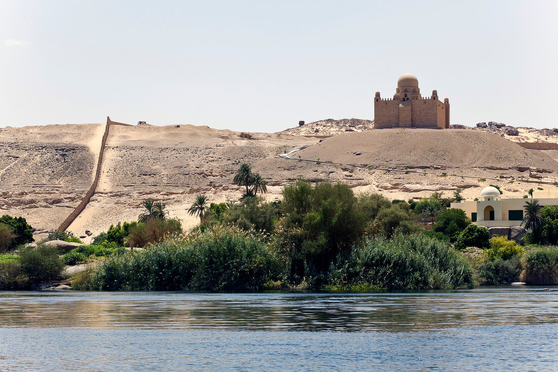 View of Mausoleum of Aga Khan, Egypt