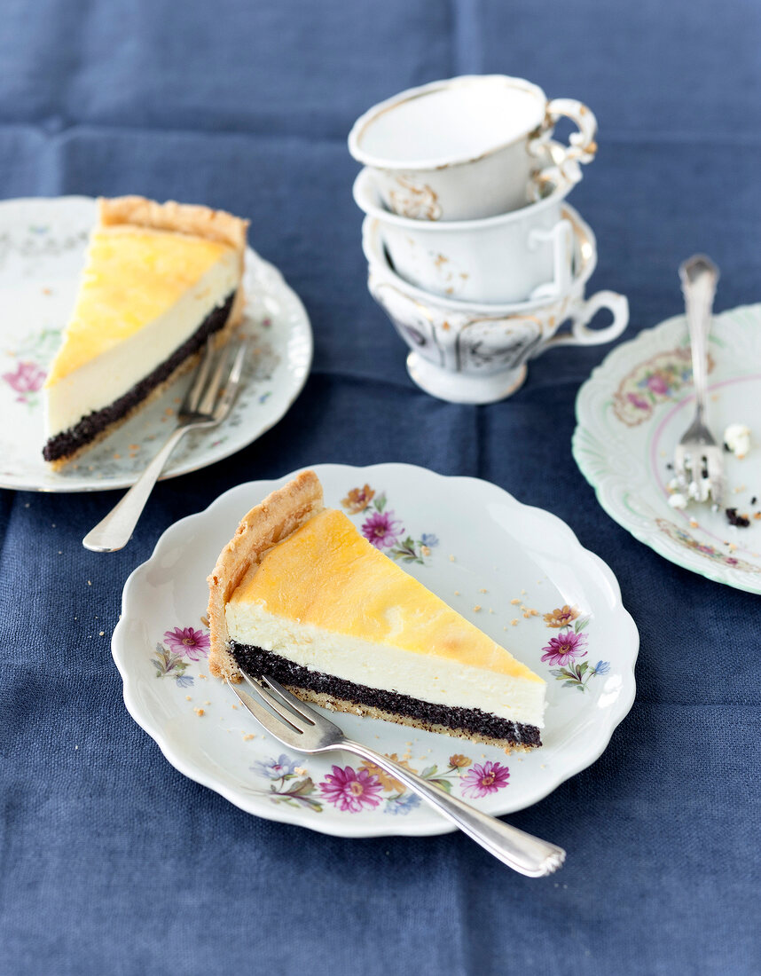 Käsekuchen, Mohn-Käsekuchen