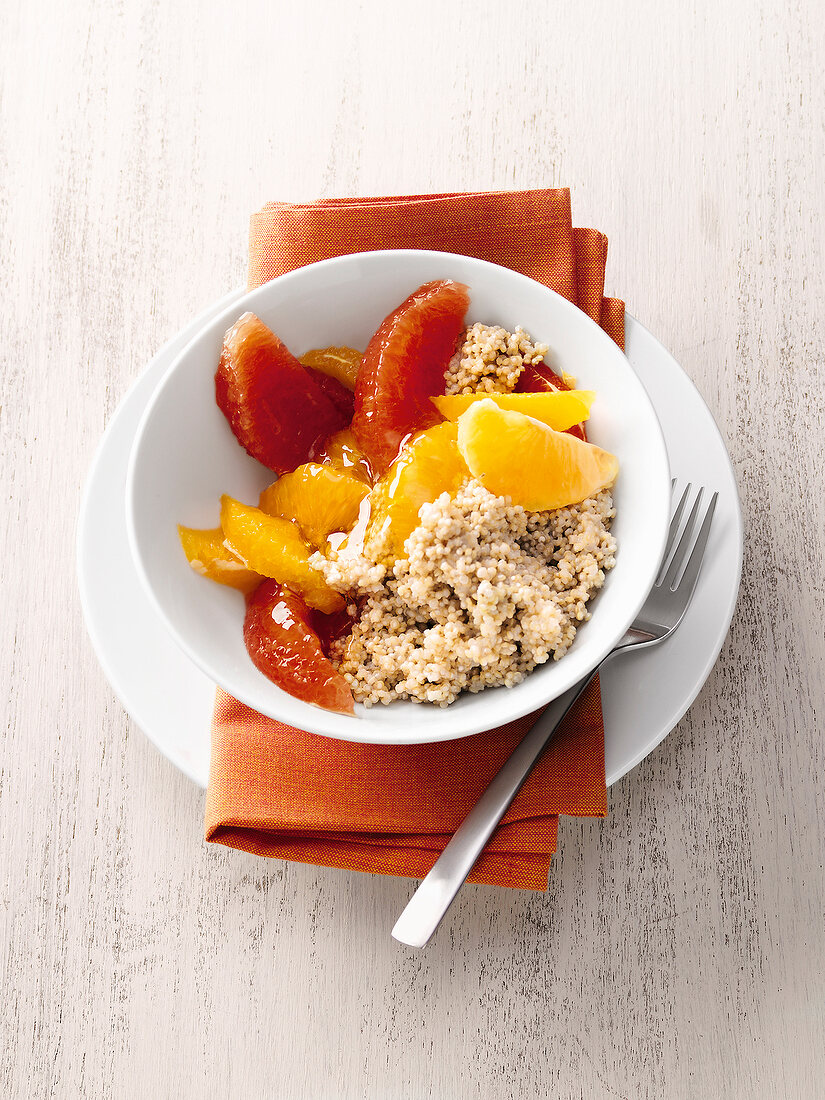 Bild-Diät, Quinoa-Porridge mit Zitrussalat