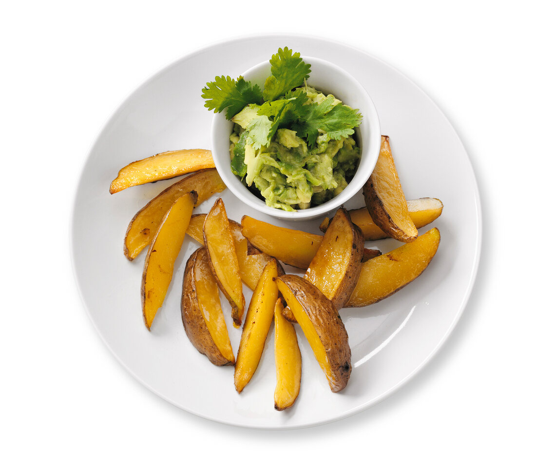 Bild-Diät, Kartoffelecken mit Guacamole
