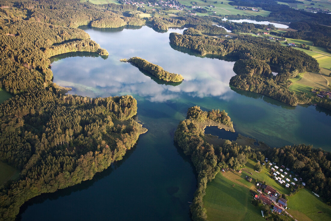 Chiemgau, Bayern, Langbürgner See, Eggstätt-Hemhofer Seenplatte