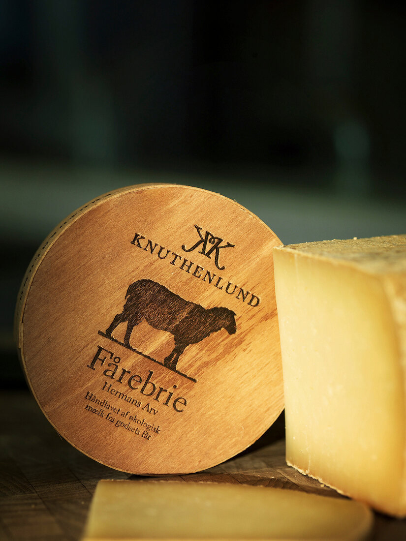 Brie cheese from Knuthenlund in Lolland, Denmark