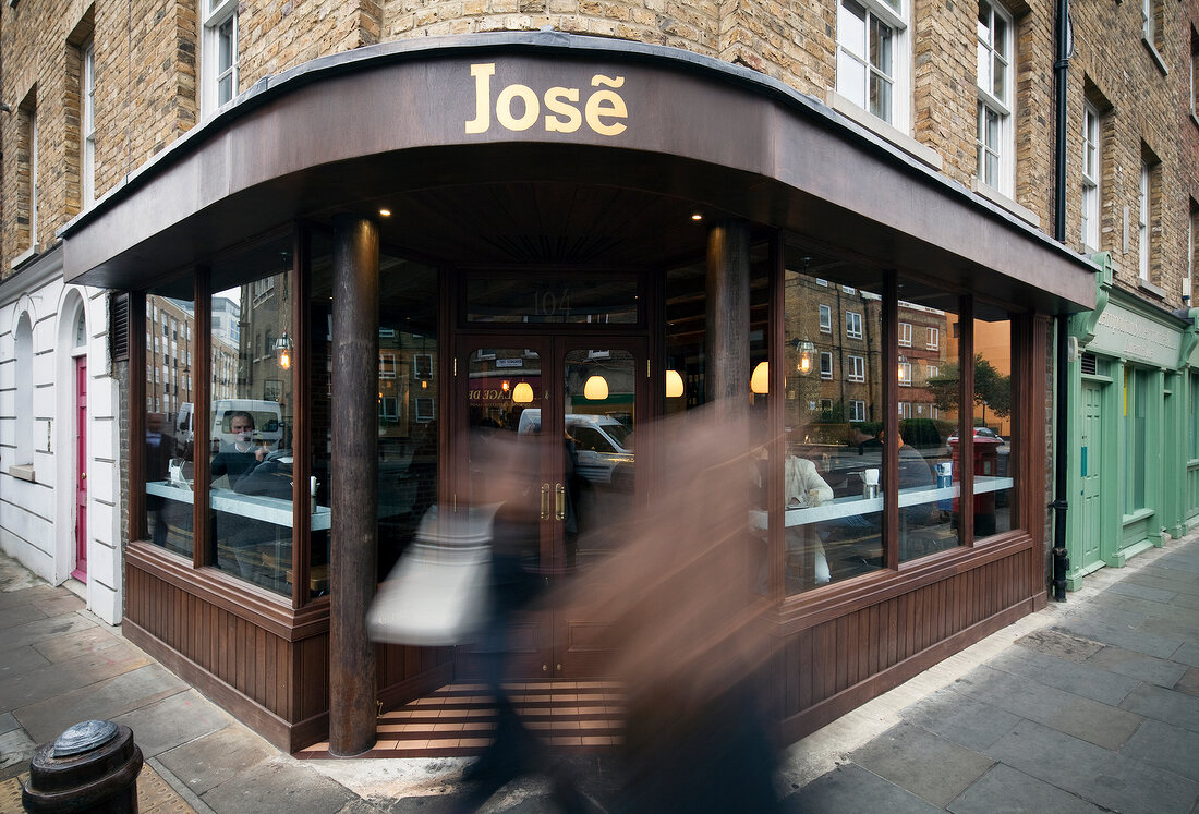 View from street of Tapas bar , London