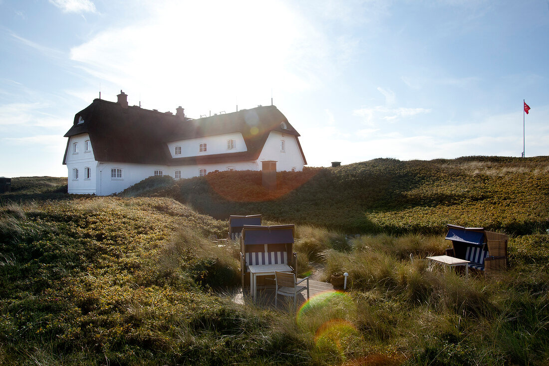 Hotel Dorint Sol'ring court in the dunes of Rantum, Sylt, Germany