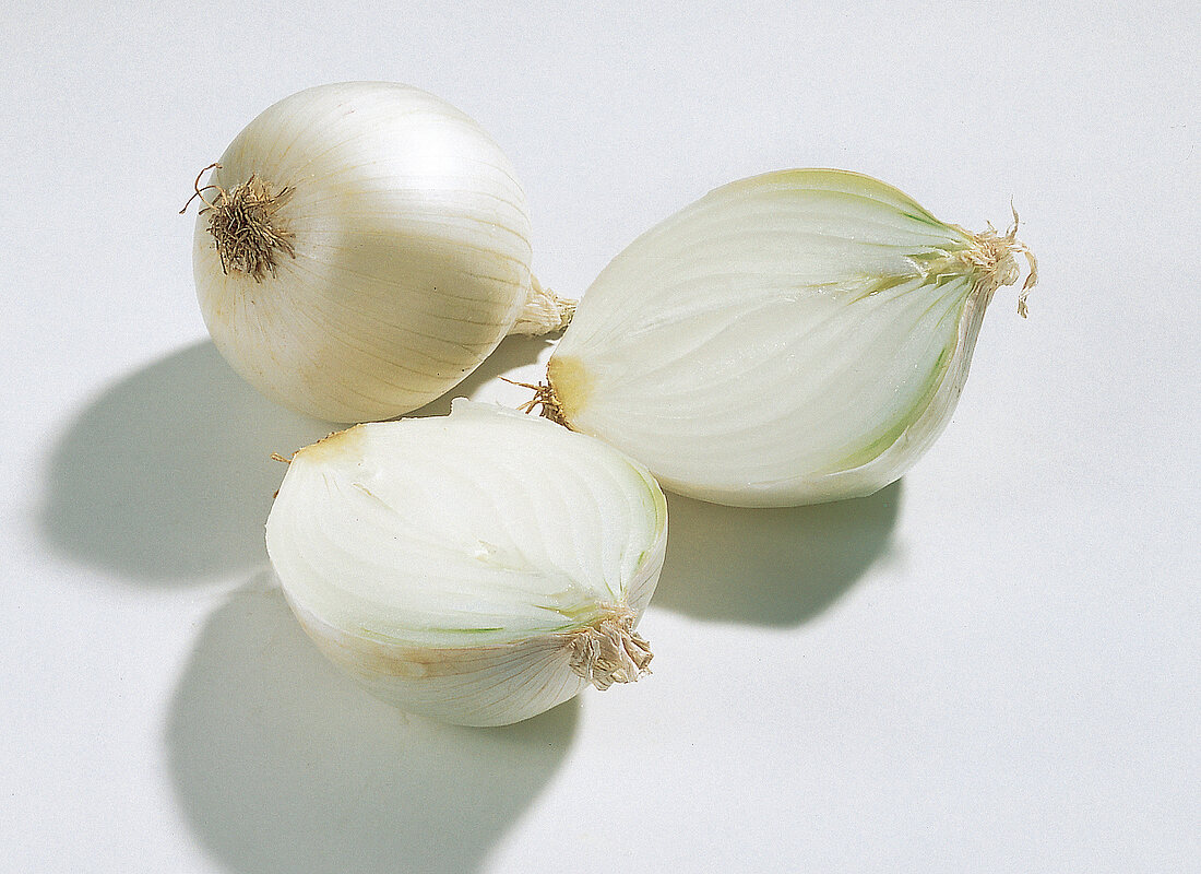 Food, weiße Zwiebeln, Freisteller