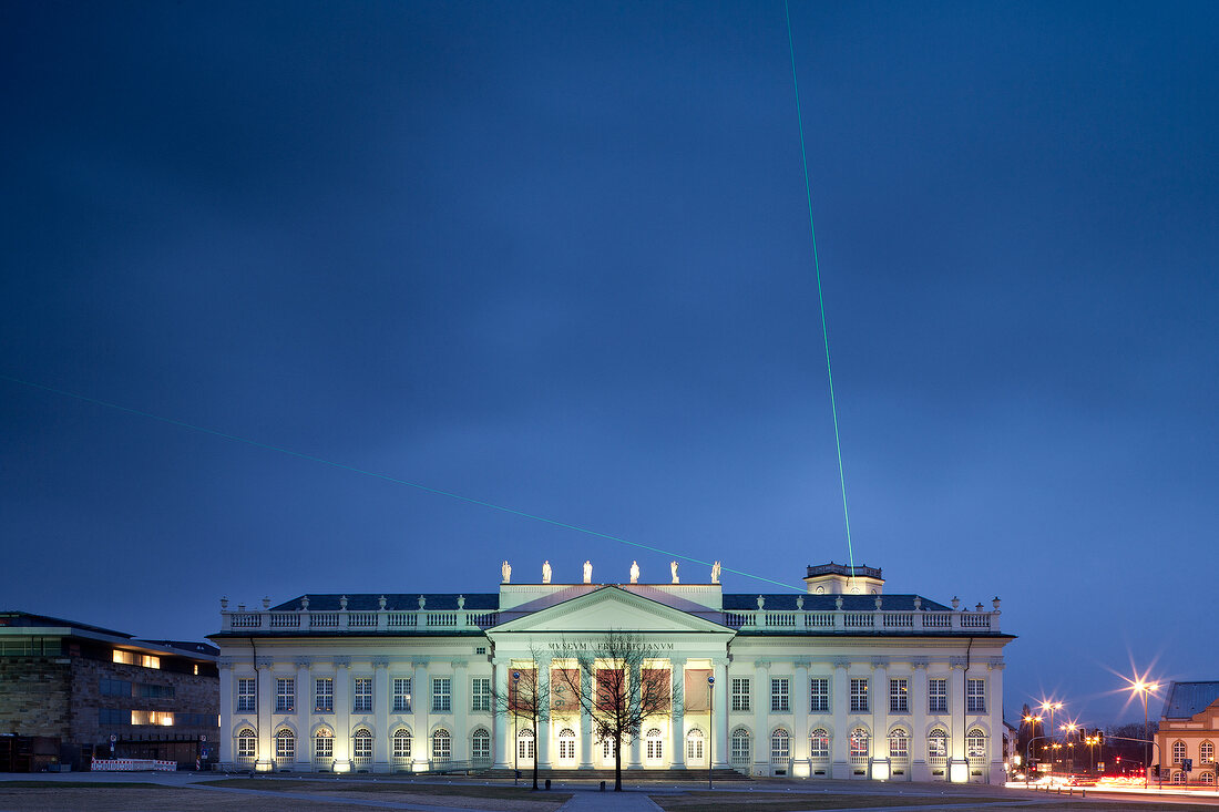 Facade of Fridericianum Museum in Friedrich Place, Kassel, Hessen, Germany