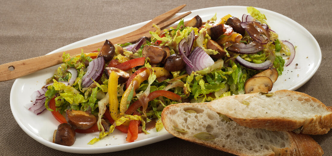 Quick Basics, Romana-Paprika- Salat mit Pilzen