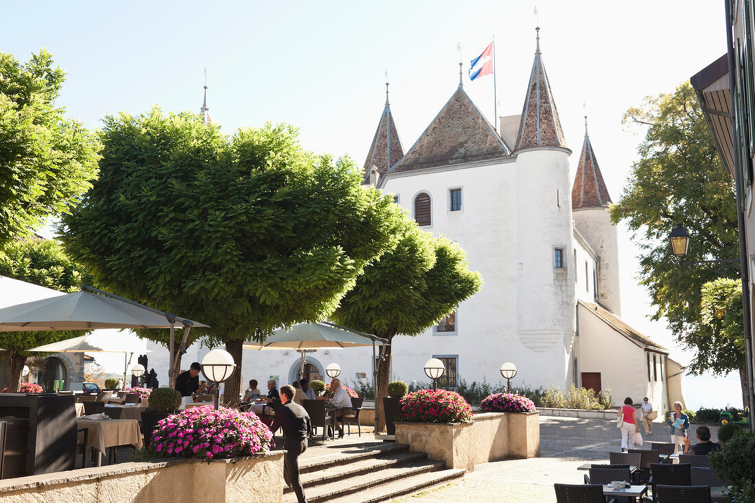 Genfer See, Kanton Waadt, Nyon, Schloss von Nyon