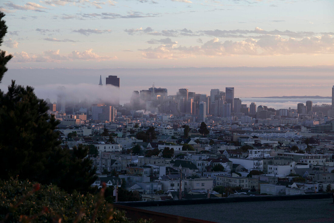Skyline, Morgenrot, Stadtansicht, San Francisco
