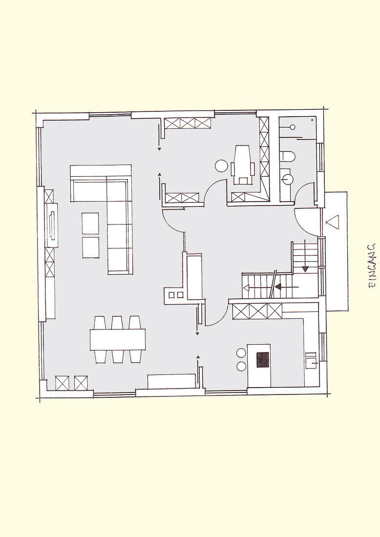 Illustration of multi-room installation layout