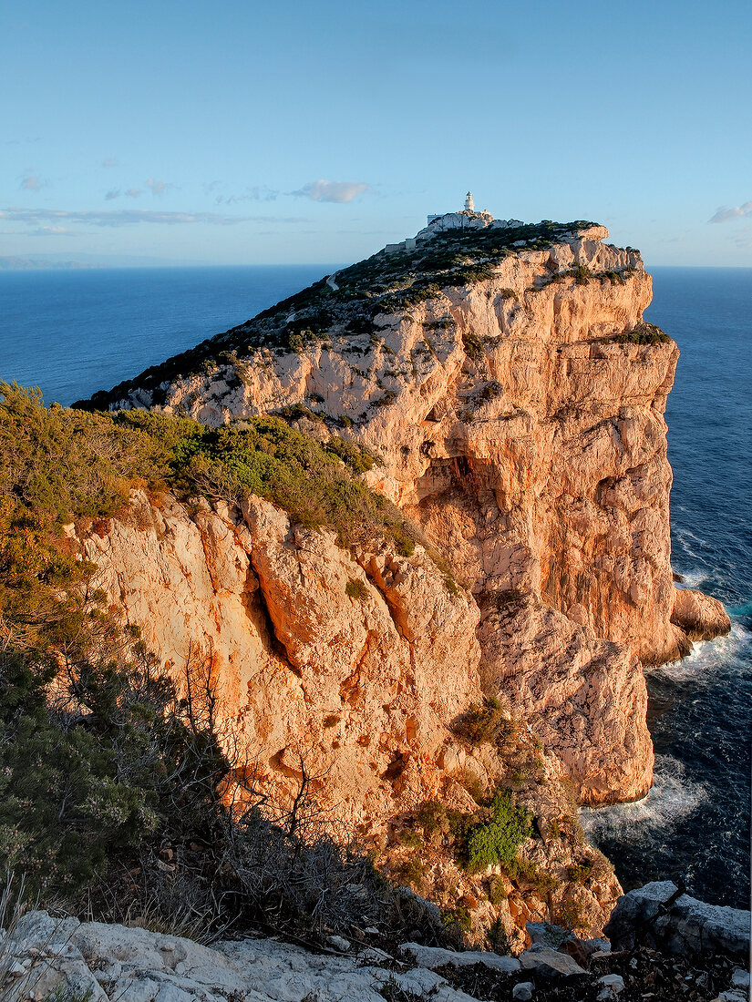 Sardinien, Westküste, Capo Caccia, Leuchtturm, Felsen