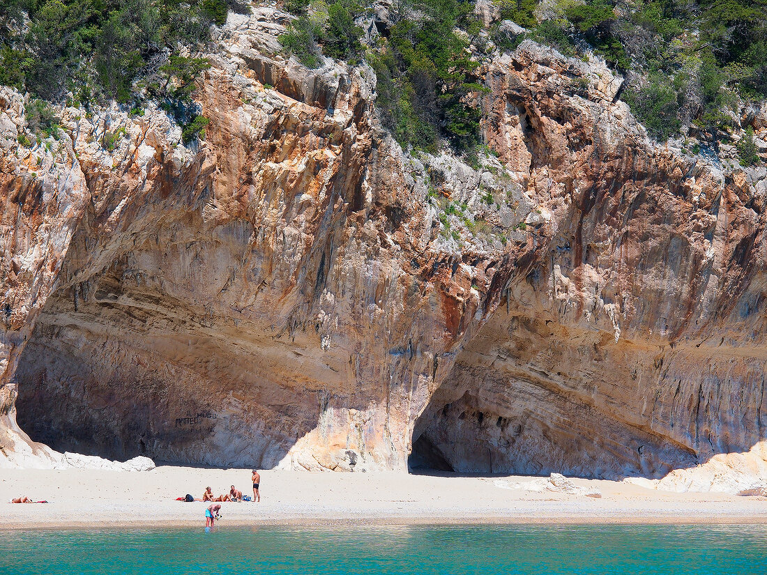 Sardinien, Ostküste, Cala di Luna, Mittelmeer, Golf von Orosei, Höhle