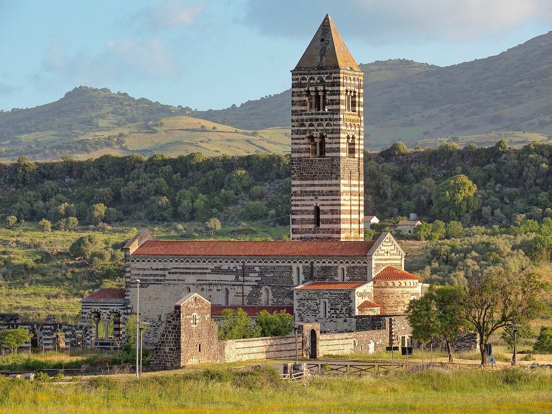 View of Abbey of Santissima Trinita at Italy