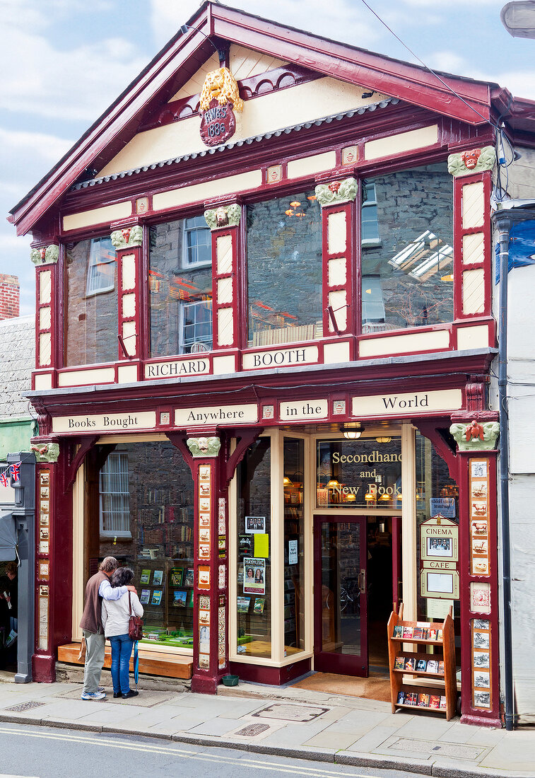 Wales, Dorf Hay-on-Wye, Buchhandel, Richard Booth's Bookshop
