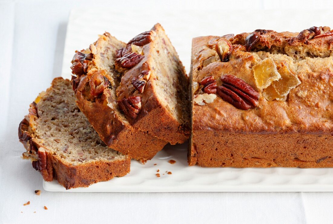 Bananenbrot mit Pekannüssen