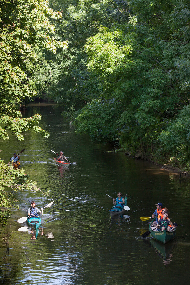 Hannover, Leine, Paddler X 