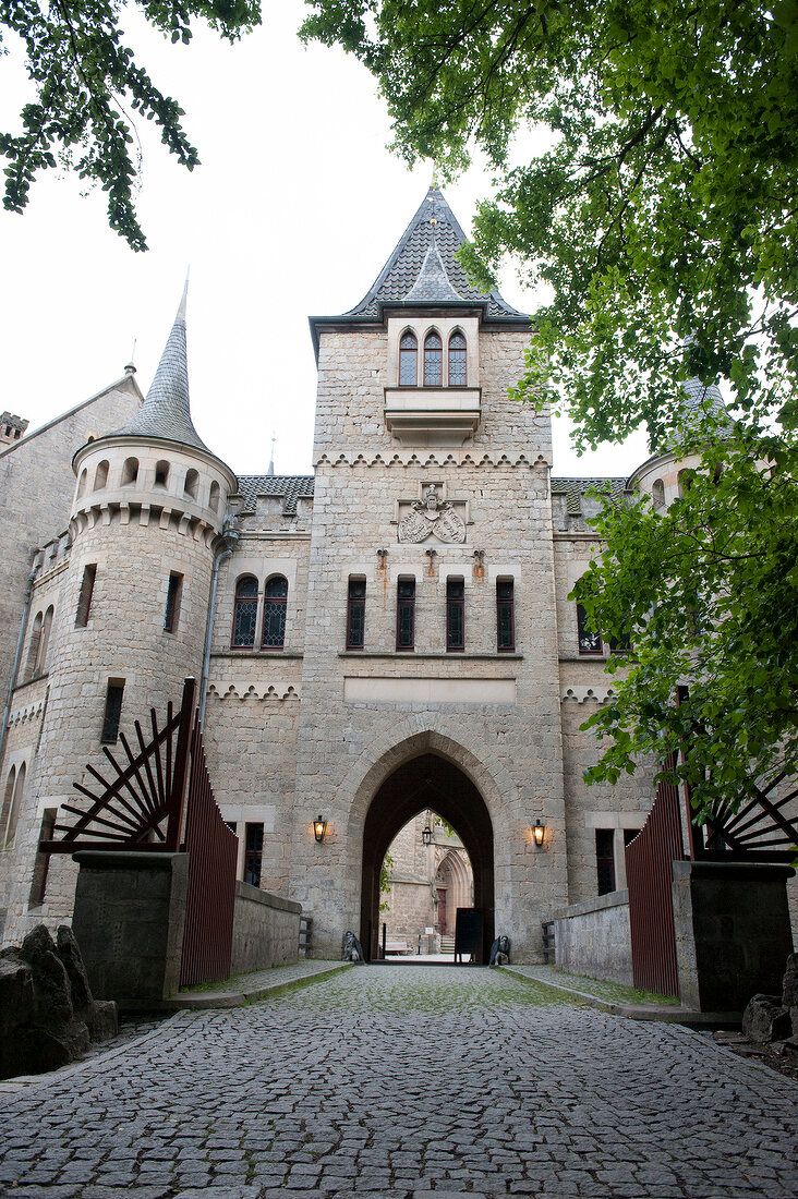Entrance of Marienburg Castle, Lower Saxony, Germany