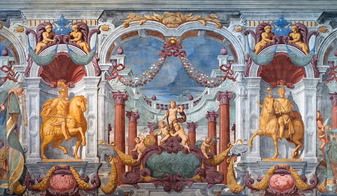 Frescoes by Tommaso Giusti at Herrenhausen Palace in Hannover, Germany