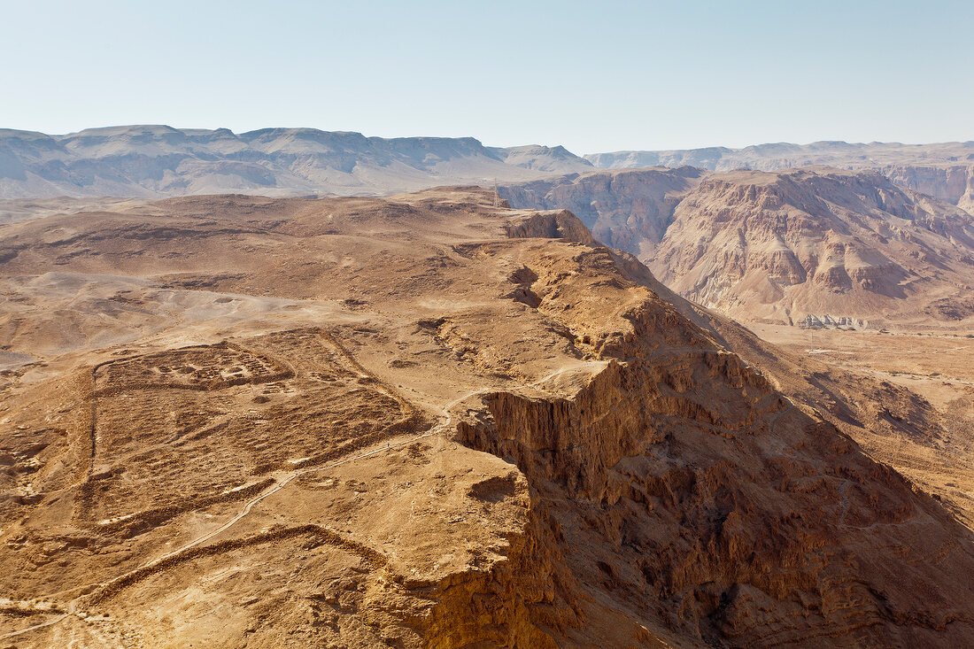 Israel, Masada, römisches Kastell, Überreste
