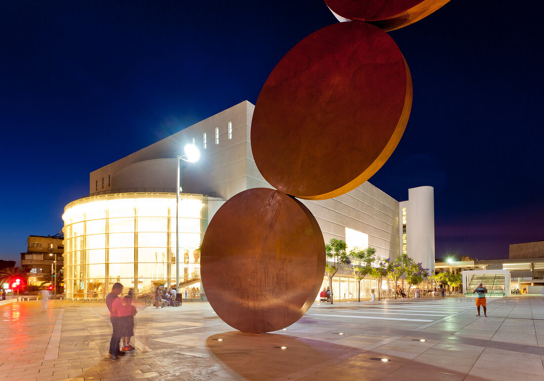 Israel, Tel Aviv, Habima-Platz, Habima Nationaltheater