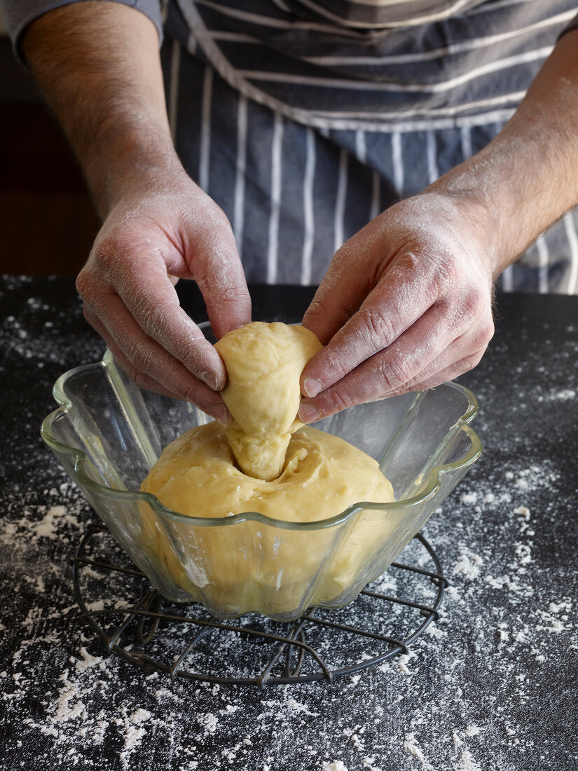 Brot, Brioche, Teig, Anleitung Step 2