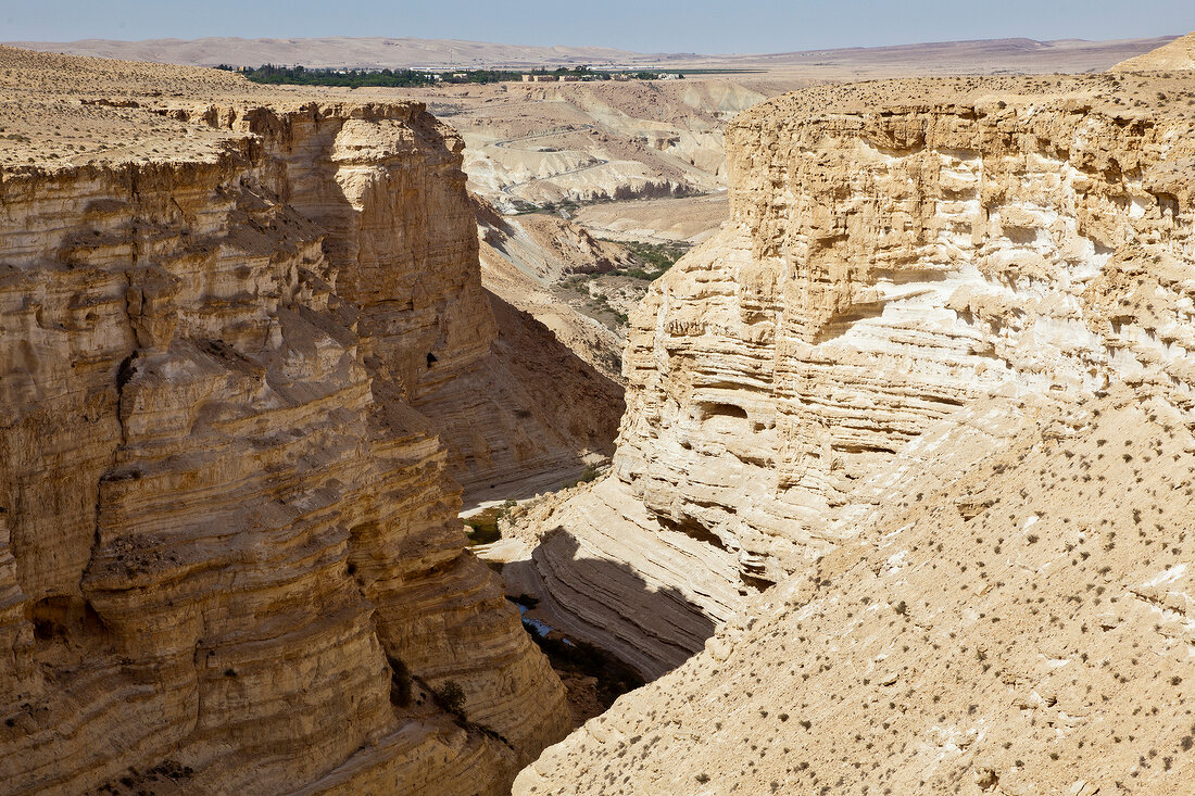 View of En Avdat National Park, Sede Broker, Negev, Israel