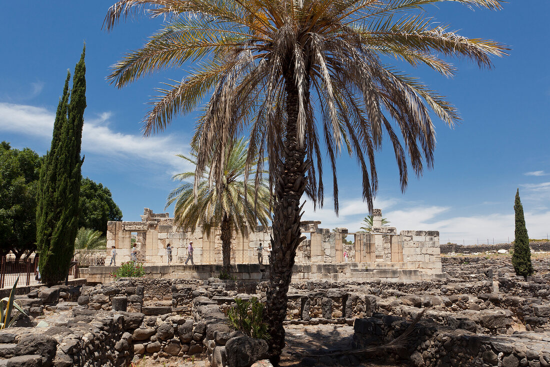 Israel, Galiläa, Kafarnaum, Jesus Trail, Synagoge