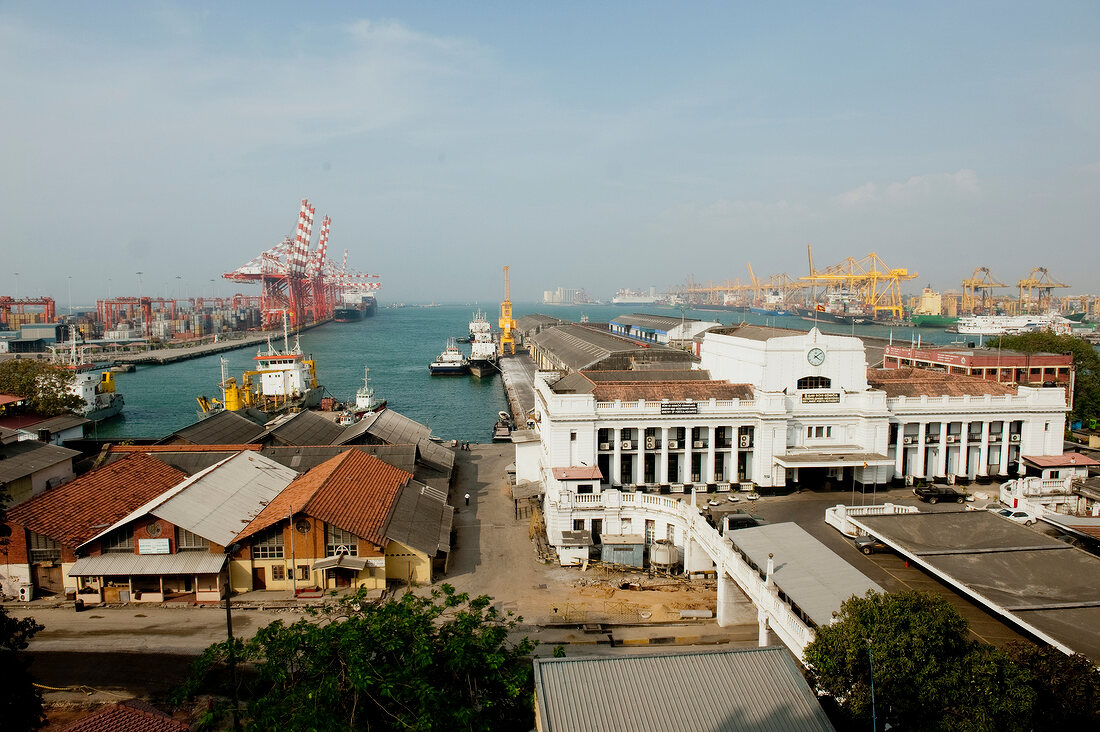 View of port, Colombo, Sri Lanka